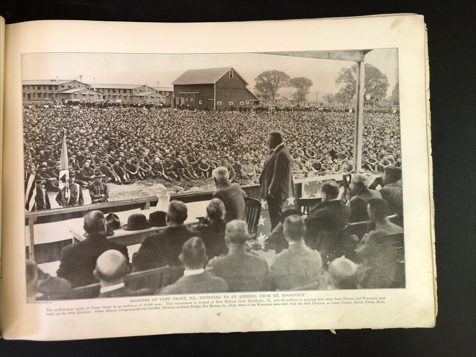World War I Pictorial Book Oversized - Missing covers and pages 1-4