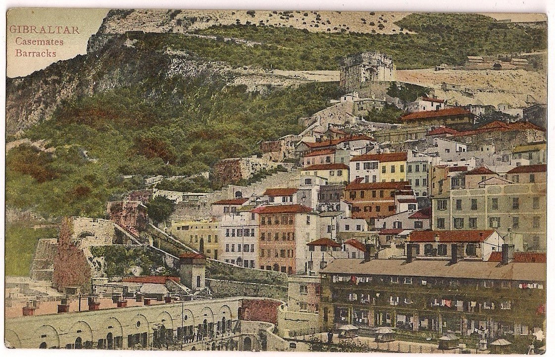 Casemates Barracks Gibraltar Postcard