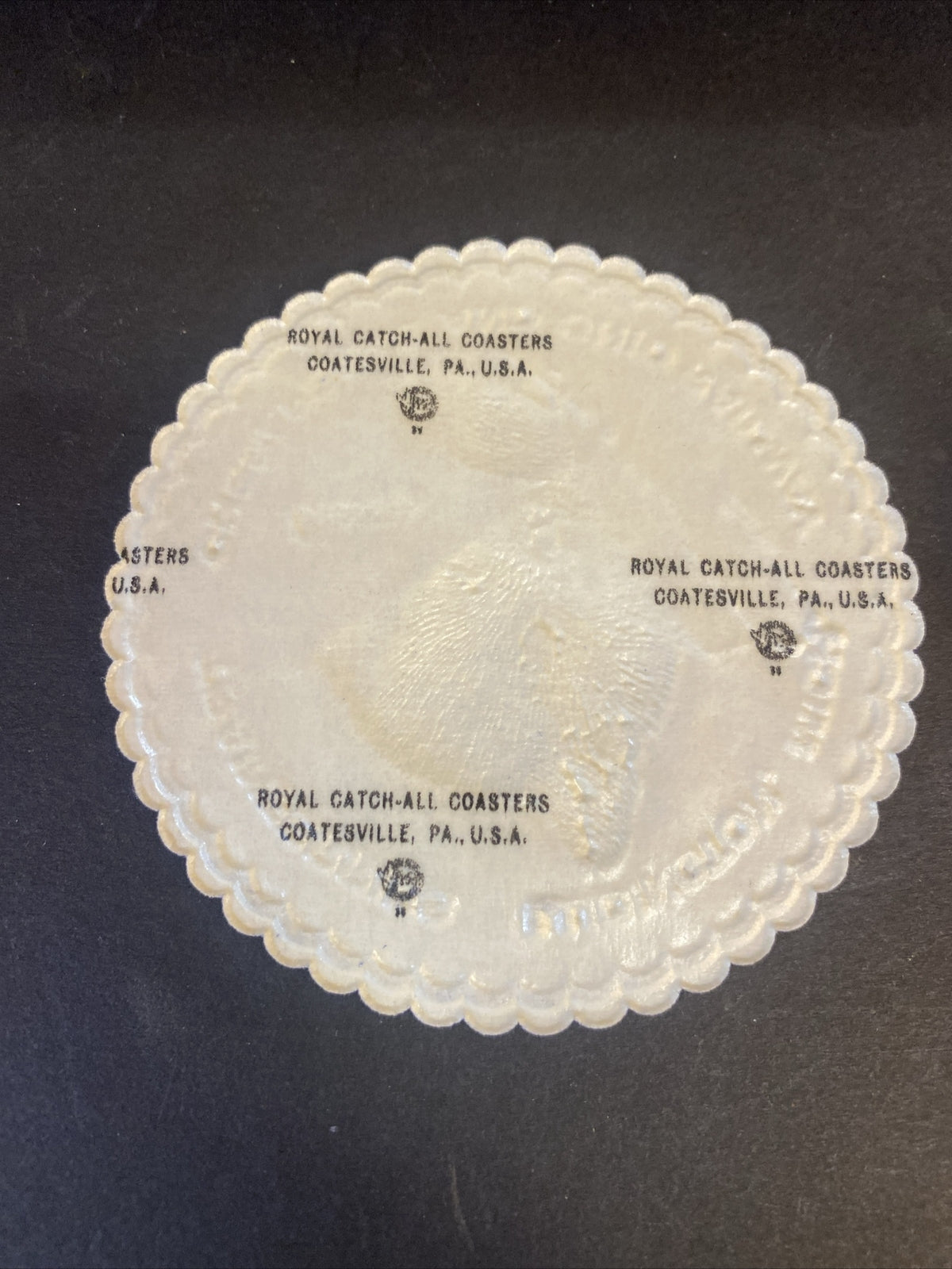 LOT OF 2 CHESSIE PAPER COASTER CHESAPEAKE AND OHIO RAILROAD LUDINGTON MICHIGAN