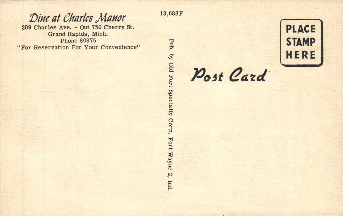 Dine at Charles Manor Food at its Best Grand Rapids MI Michigan