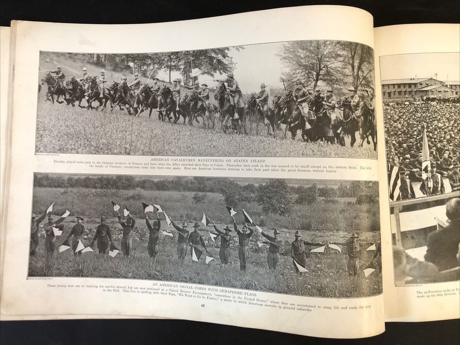 World War I Pictorial Book Oversized - Missing covers and pages 1-4