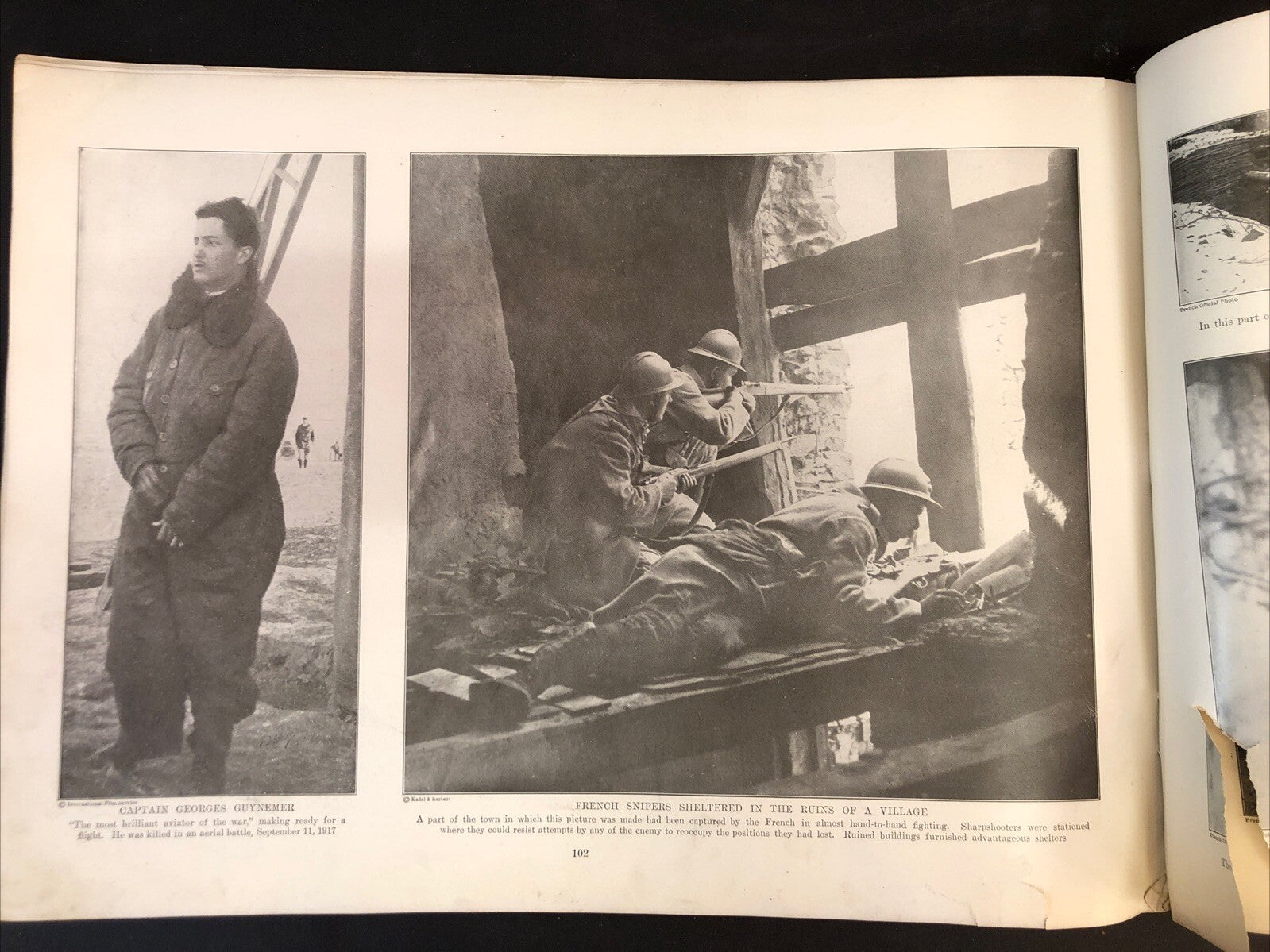 World War I Pictorial Book Oversized - Missing covers and pages 1-4