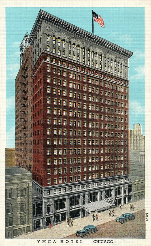 YMCA Hotel Chicago IL Illinois Postcard