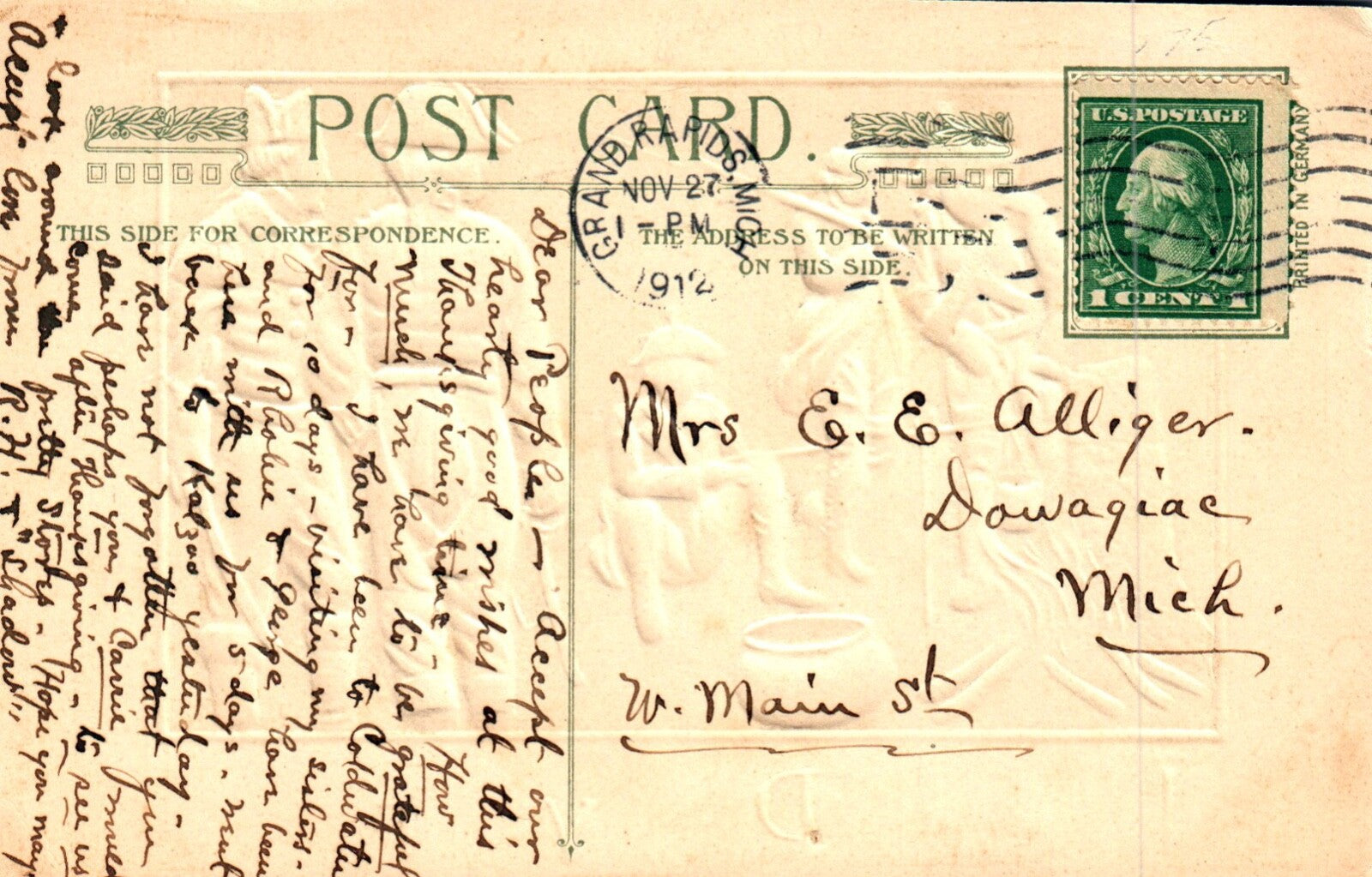 Winsch Valley Forge 1778 Thanksgiving Day Vintage Thanksgiving Postcard