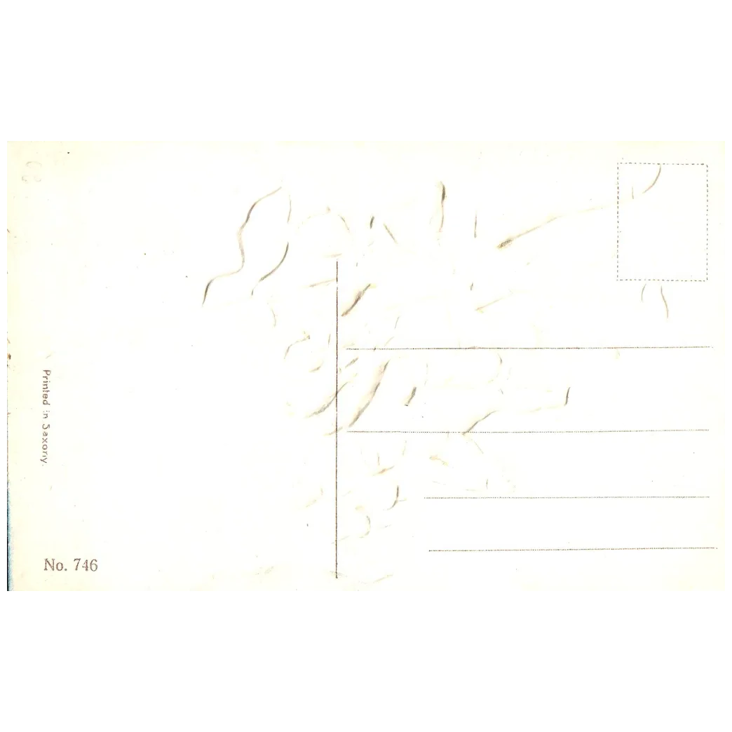 Fourth of July Celebration Children Waving Flags and Fireworks Patriotic Postcar