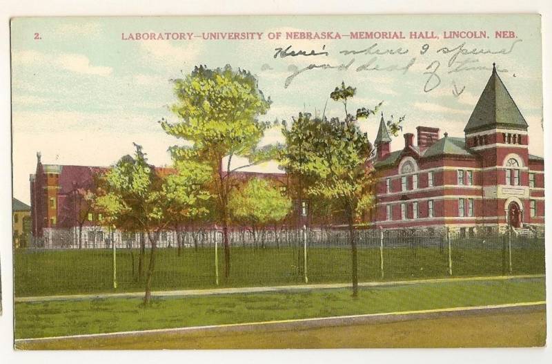 Laboratory University of Nebraska Memorial Hall NE