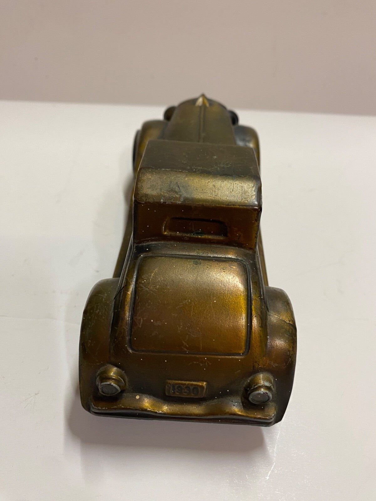 Vintage 1974 Brass Car Bank Duesenberg Banthrico INC. Chicago USA