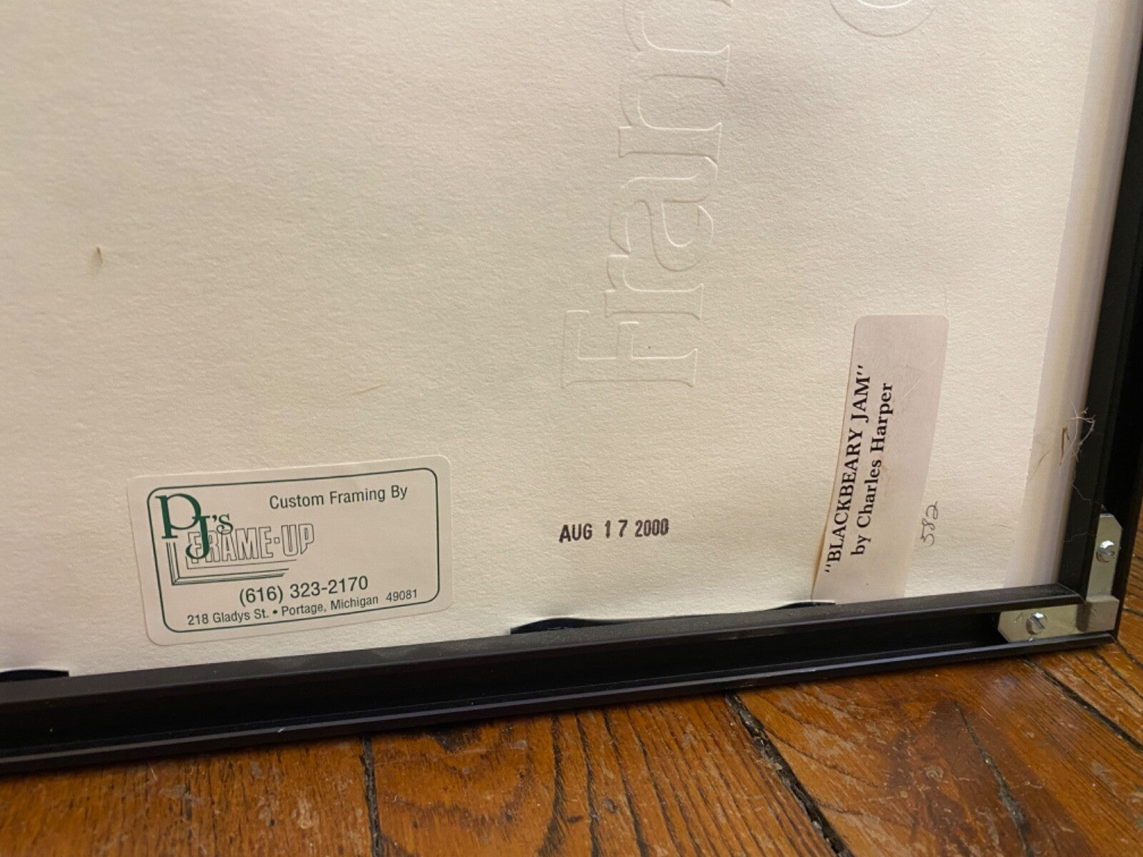 Charley Harper "Blackbeary Jam" Signed & Numbered Framed Serigraph 1984 582/1000