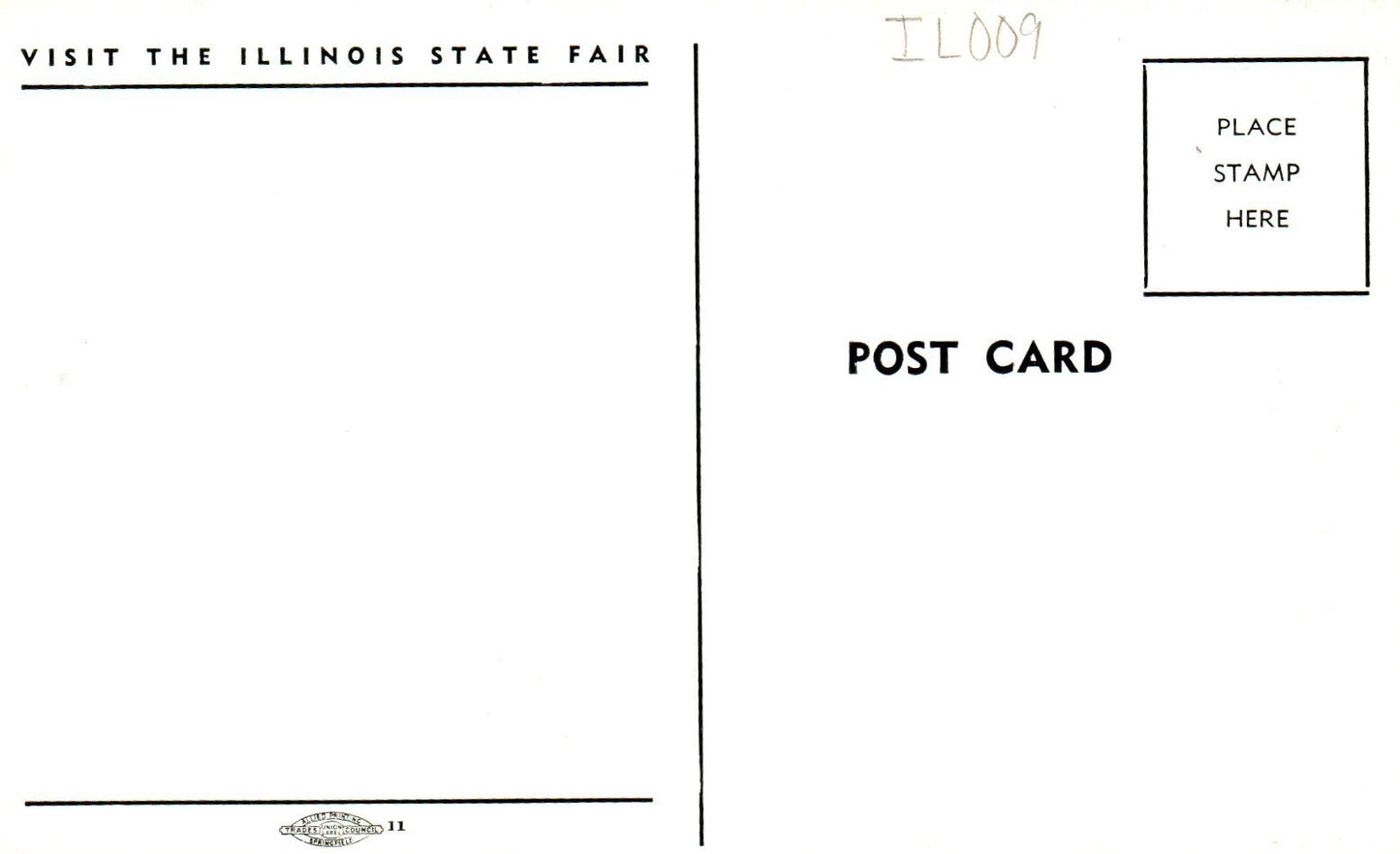 The Illinois State Fair Over Head View IL Illinois Postcard