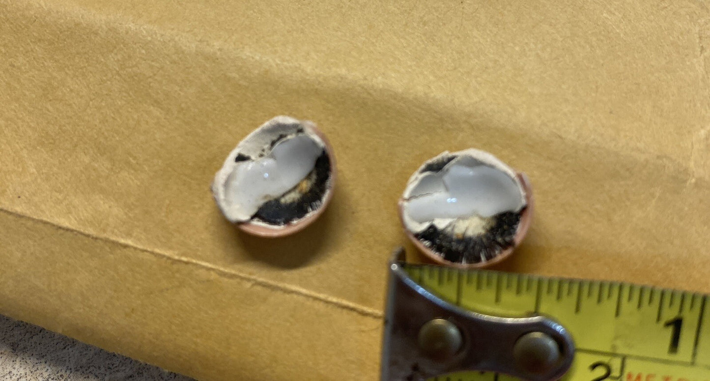 Pair - Antique Doll Eyes eyelids eye lids