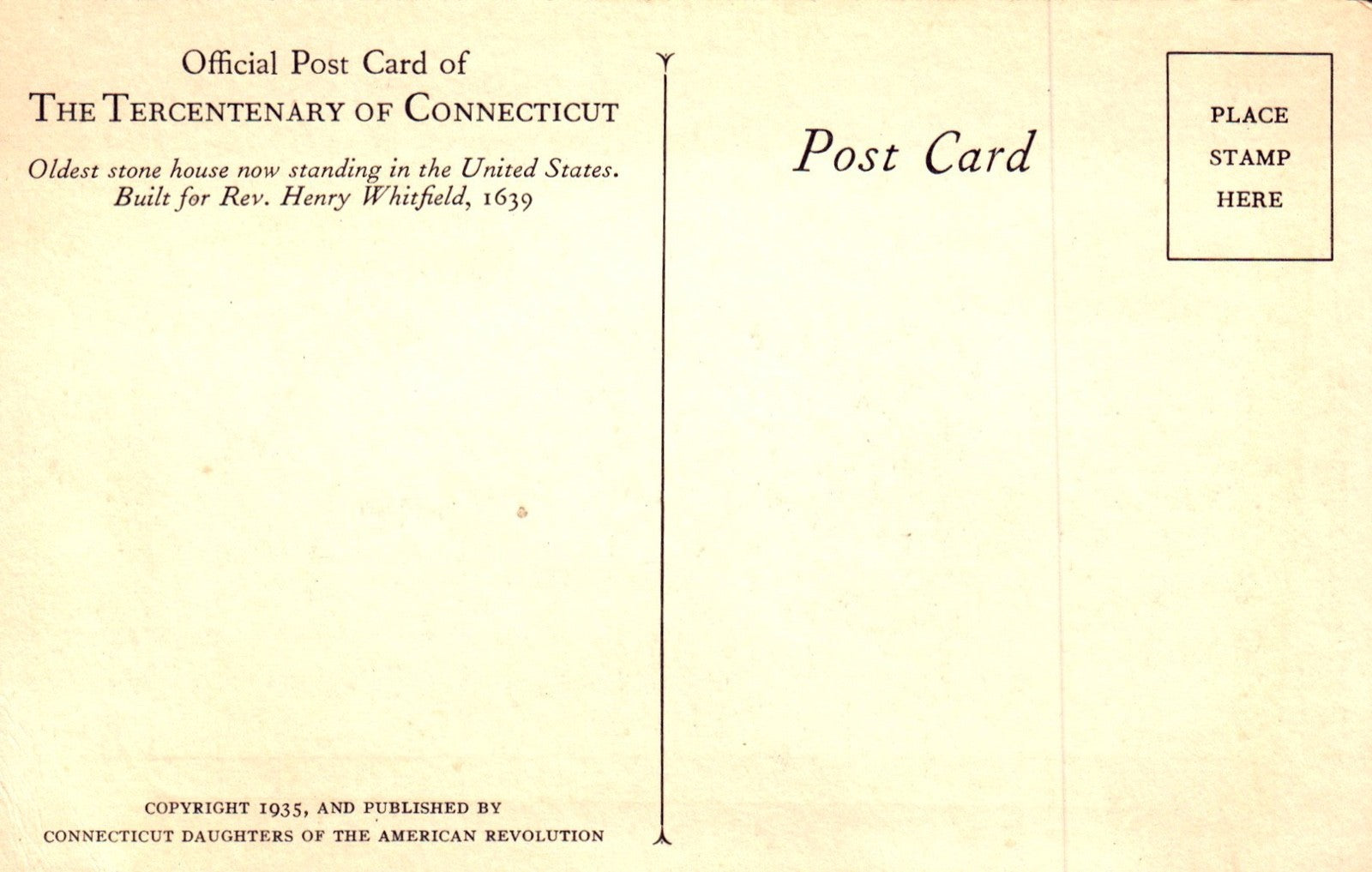 Whitfield House in Guilford CT Connecticut Postcard