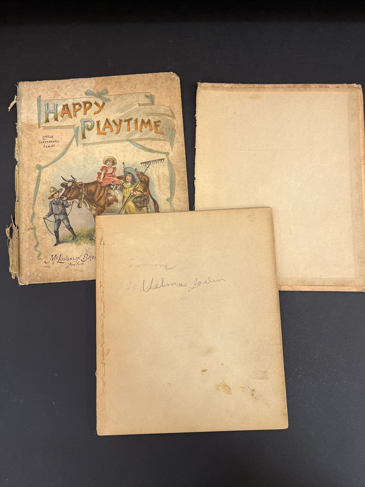"Happy Playtime" 1901 Little Chatterwell Series #2179 McLoughlin Bros. New York