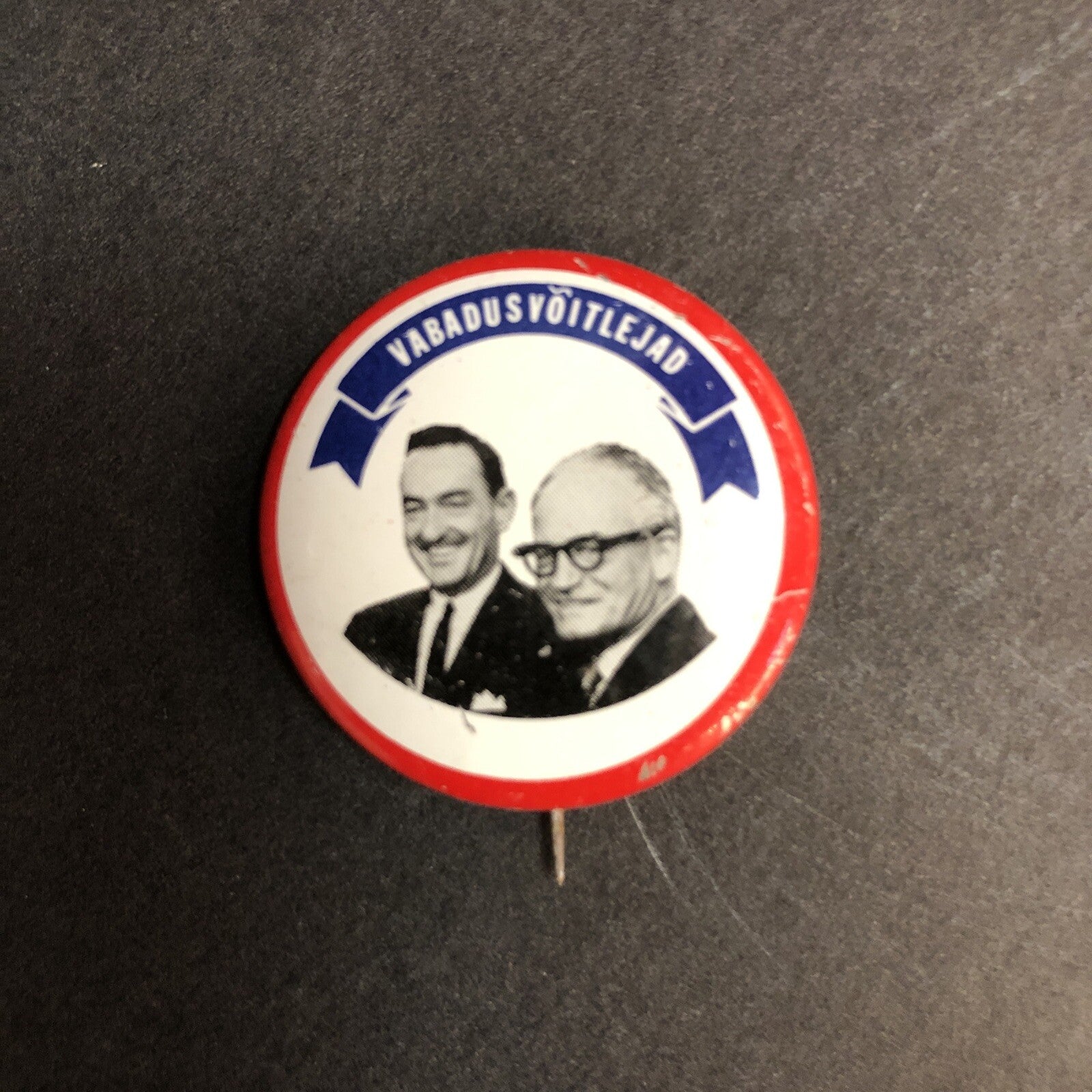 Barry Goldwater (in Estonian) Litho 1-1/8"  Political Pin