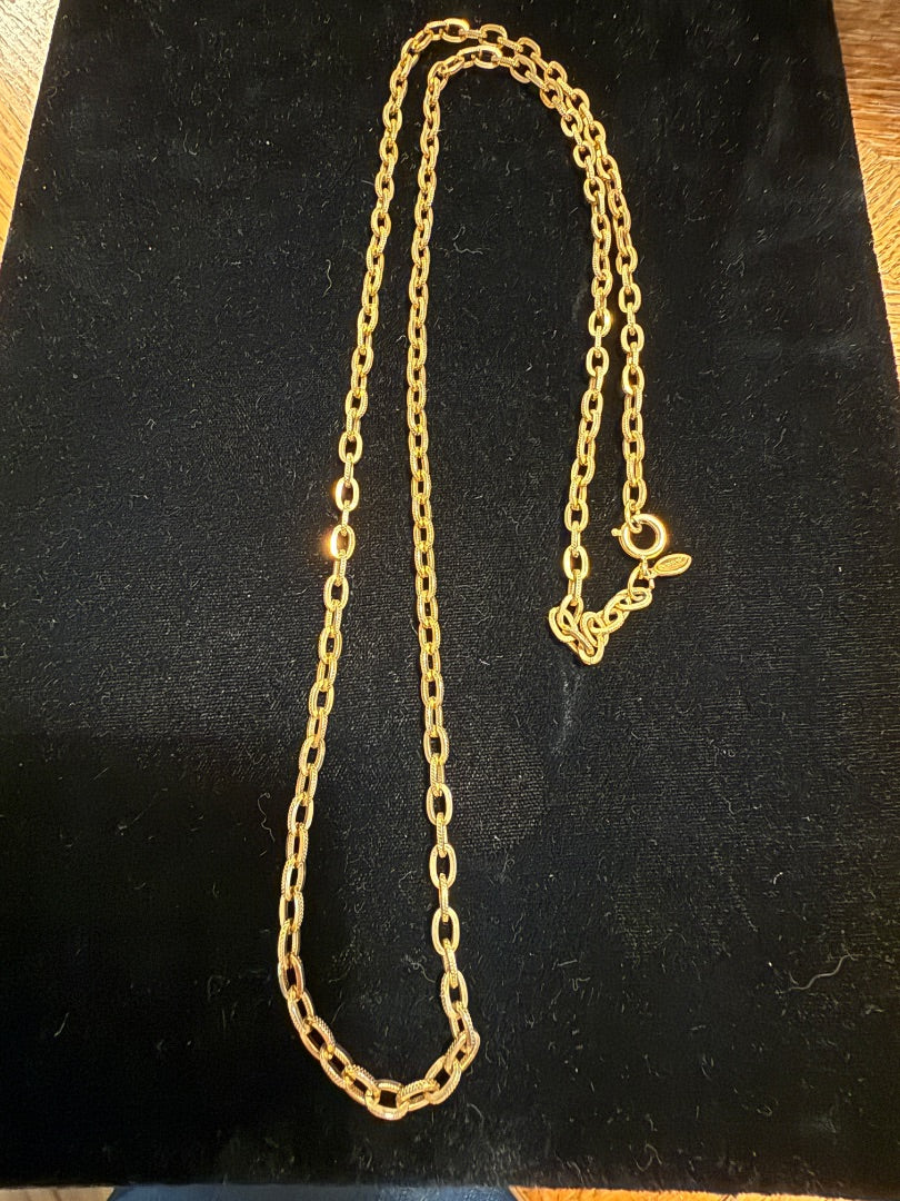 Gold Tone Pearl Cross