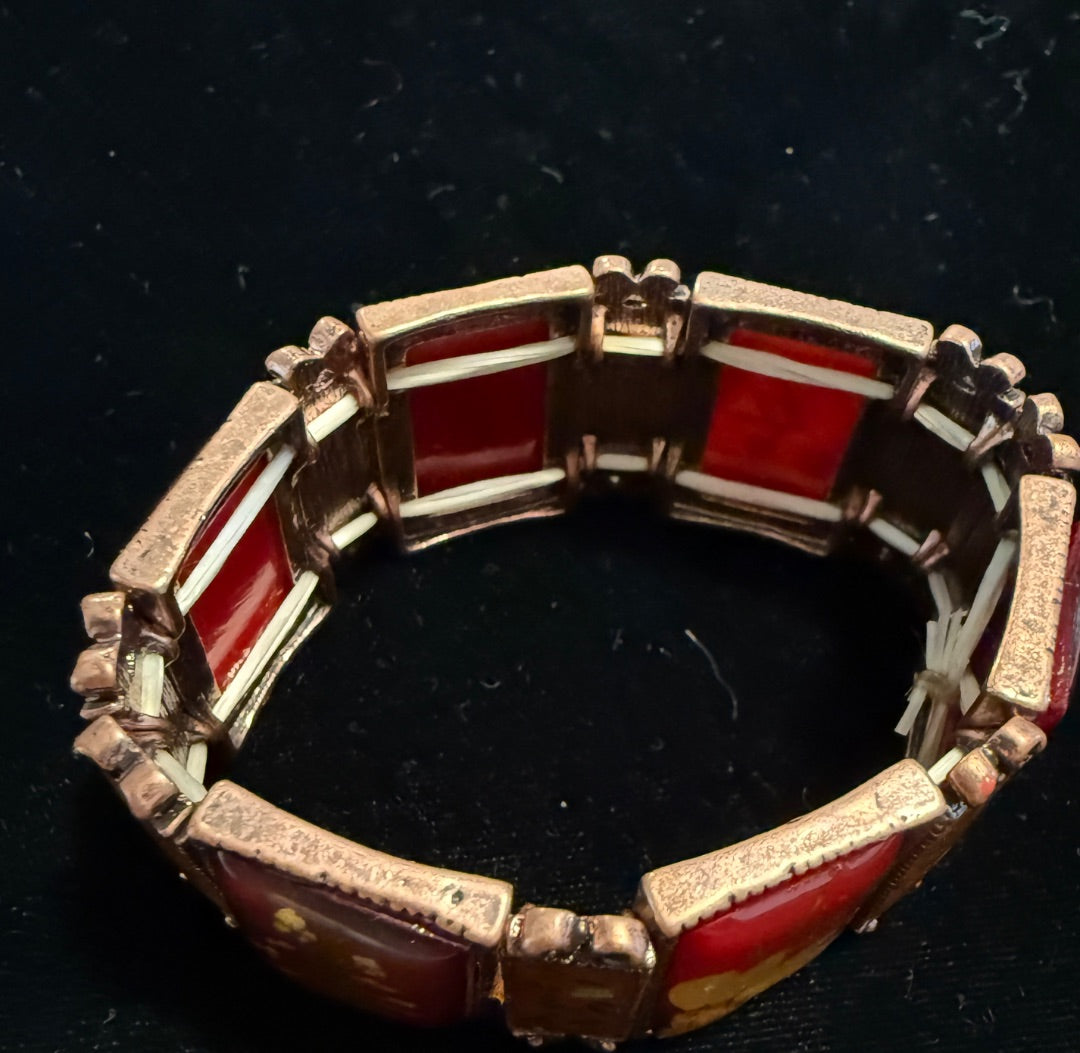 AVON Cloisonne Style Panel Bracelet