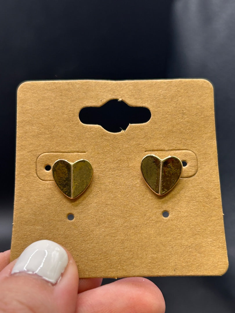 Gold Heart Earring