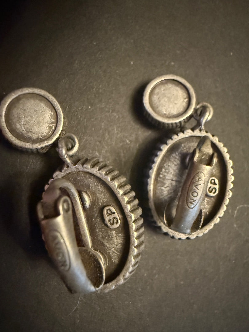 Avon Lucite Western SP Clip Earrings