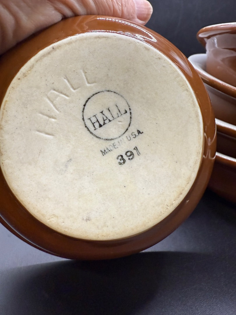 Vintage Hall Brown Bowl 391