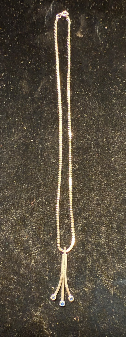 Sterling Blur Topaz starburst Necklace