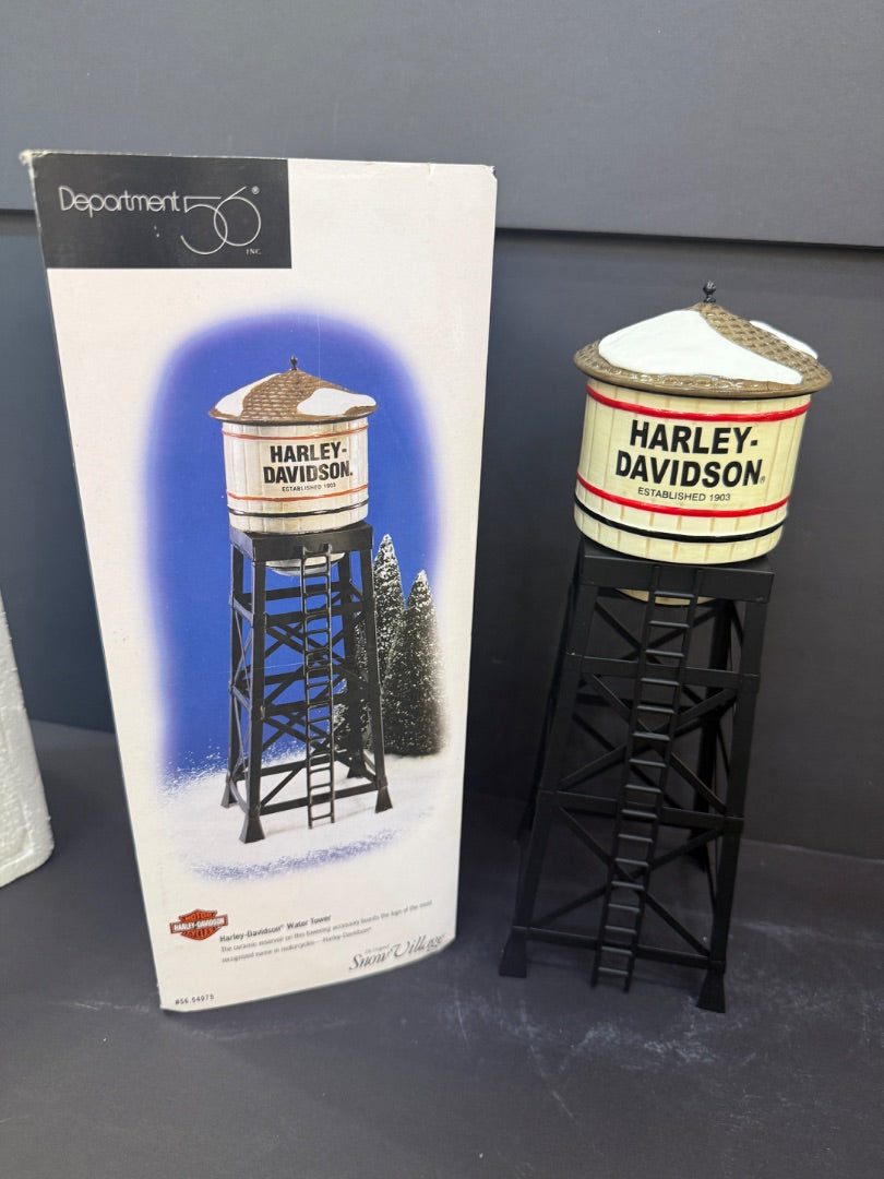 Dept 56 Harley Davidson Water Tower