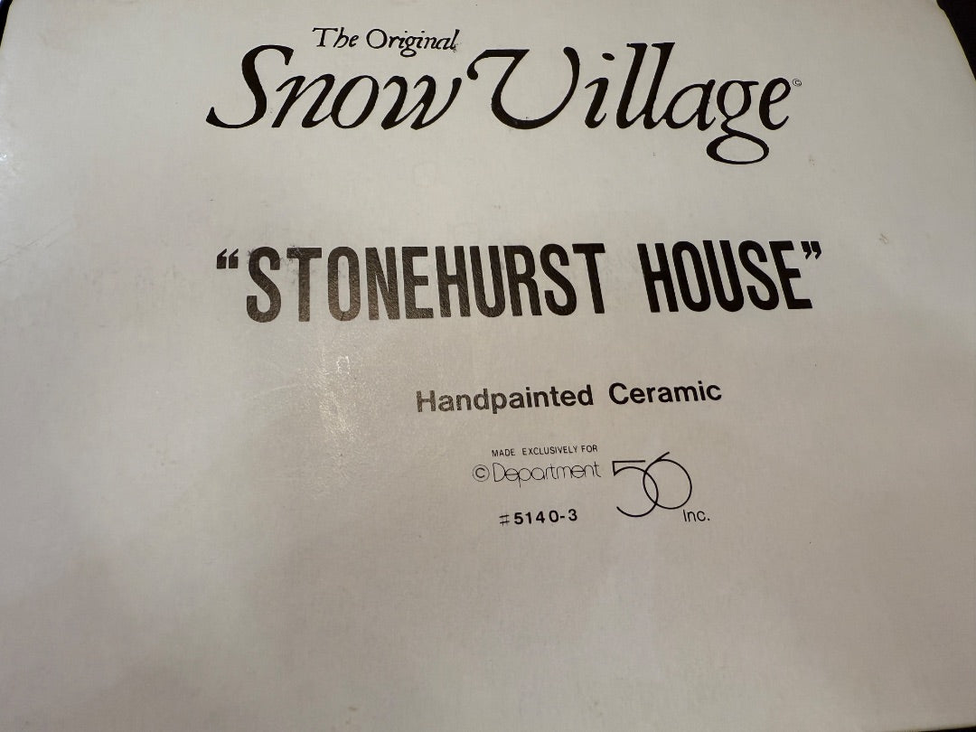 Dept 56 Stonehurst HOuse
