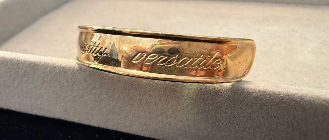 Gemeni II Gold Tone Avon Cuff Bracelet