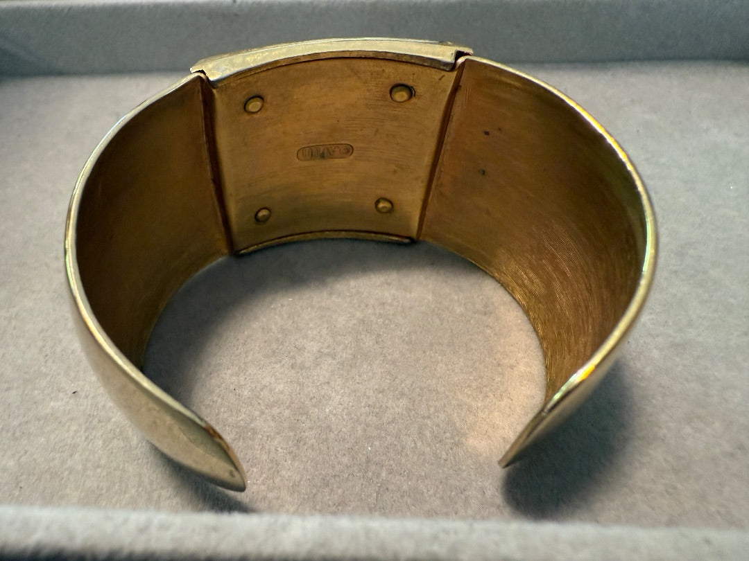 Ivory Gold Avon Cuff Bracelet