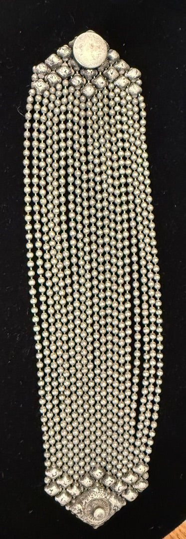 Silver Toned Liquid Metal Chain Bracelet