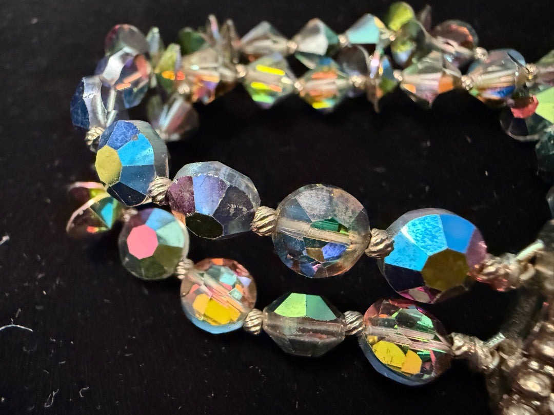 Avon Aurora Borealis Amethyst Blues Bracelet