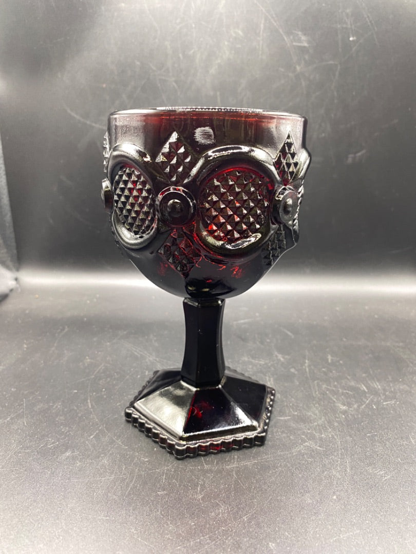 Avon Red Goblet