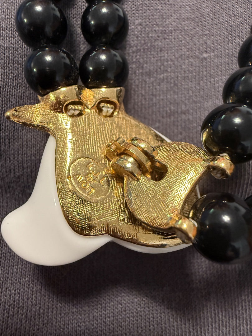 KJL Kenneth Lane Midnight Rose Necklace