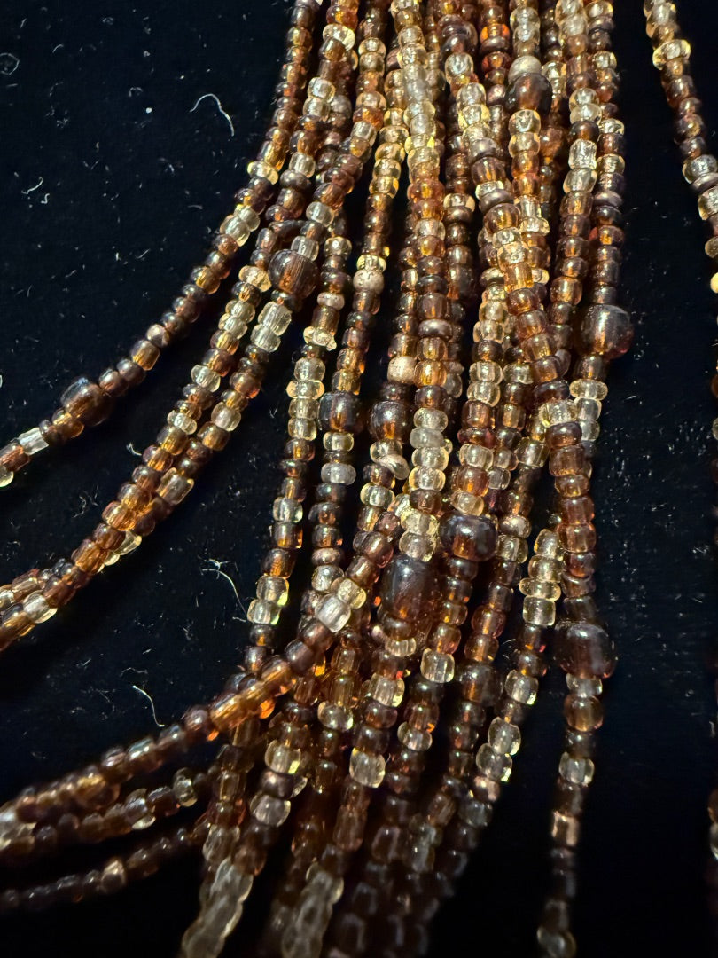 1950's Multi Strand Glass Beaded Necklace