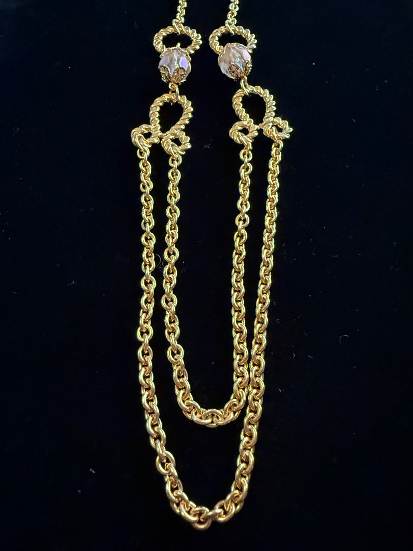 1991 Golden Opulence Avon Gold Tone Necklace