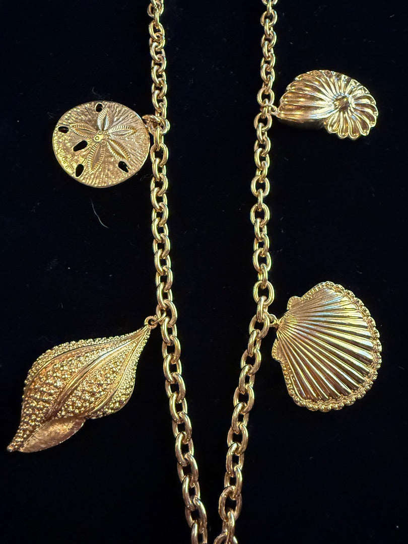 KJL Kenneth J Lane Royal Sea Starfish Gold Tone