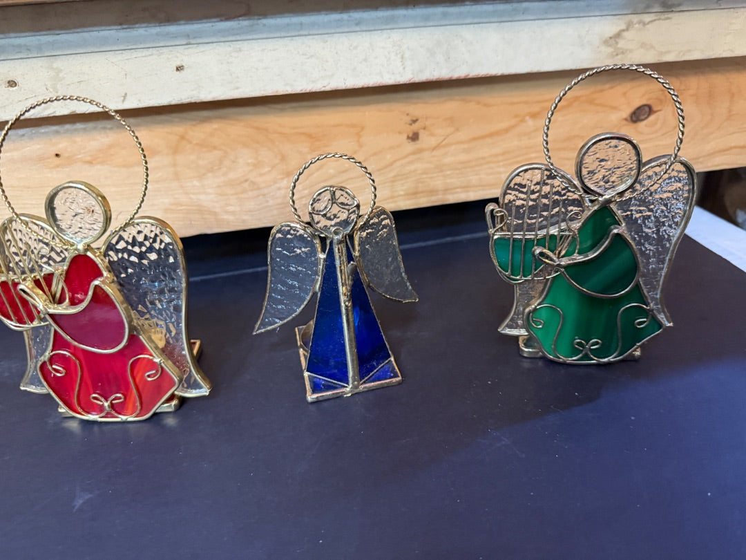 Stained glass votive candleholder