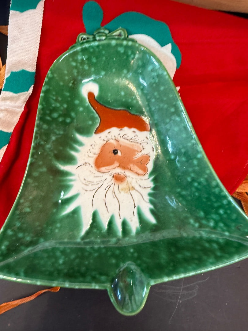 Lefton Winking Santa dish
