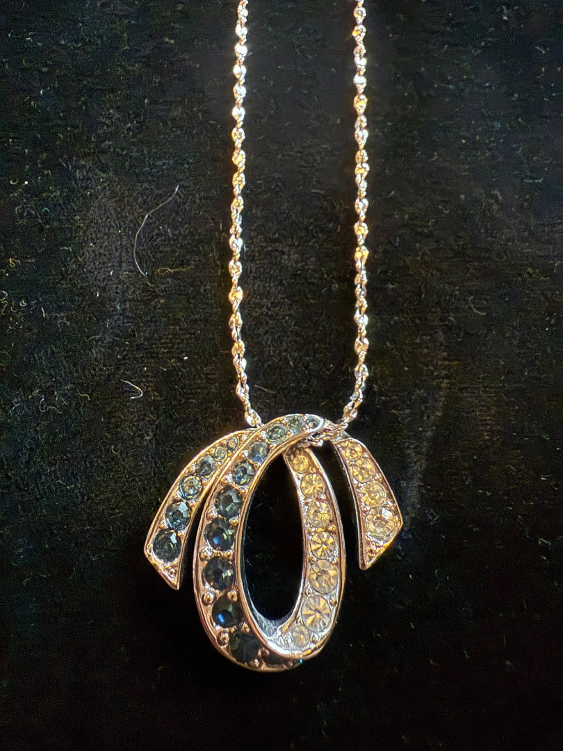 Sapphire CZ Pendant Necklace