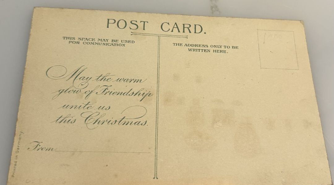 Snowy Cabin At Night With Trees