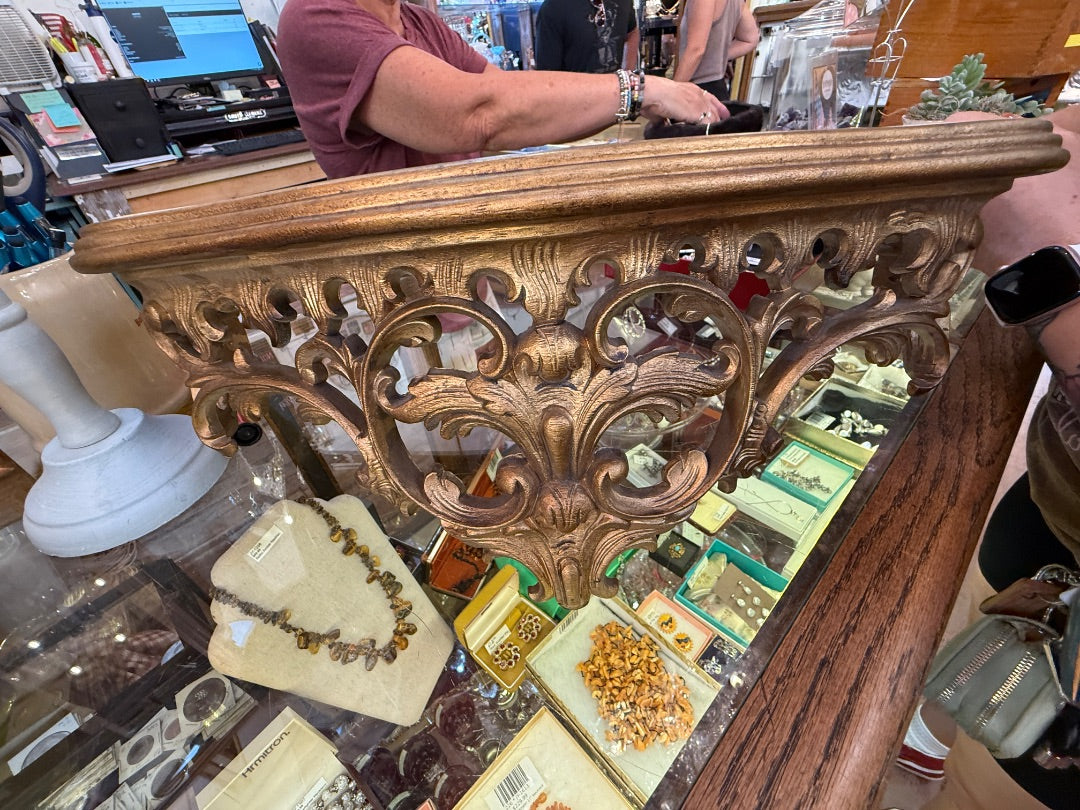 Gold Shelf Decor