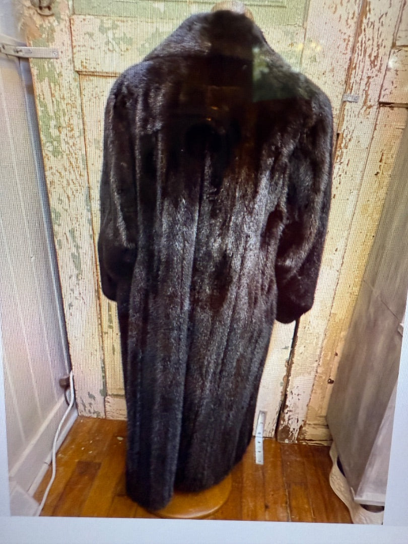 Brown Barth Wind Furs Mink Coat Ranch