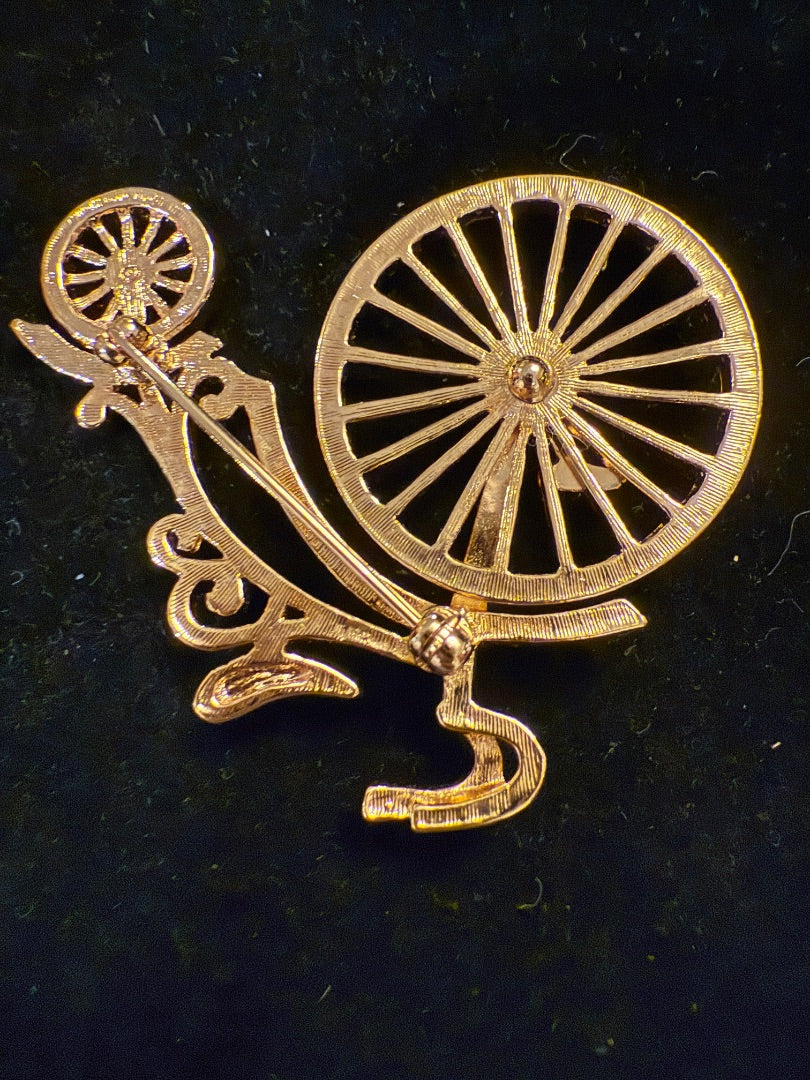 Gold Vintage Bicycle wheel
