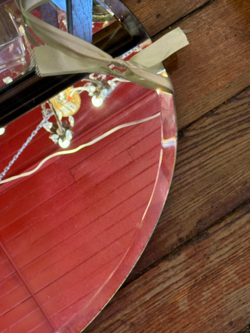 Small Oval Mirror with ribbon