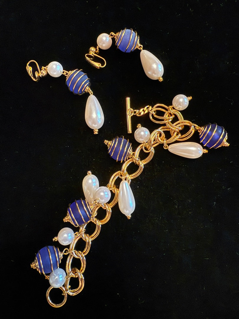 Vintage Bracelet Earring Set