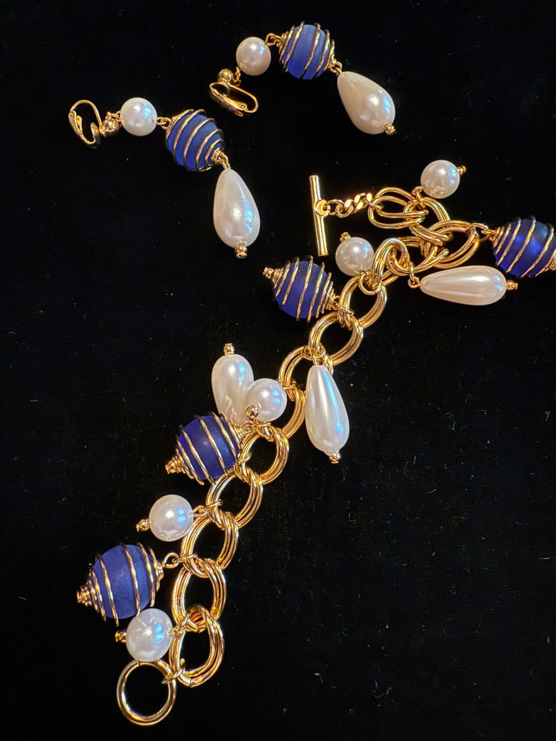 Vintage Bracelet Earring Set