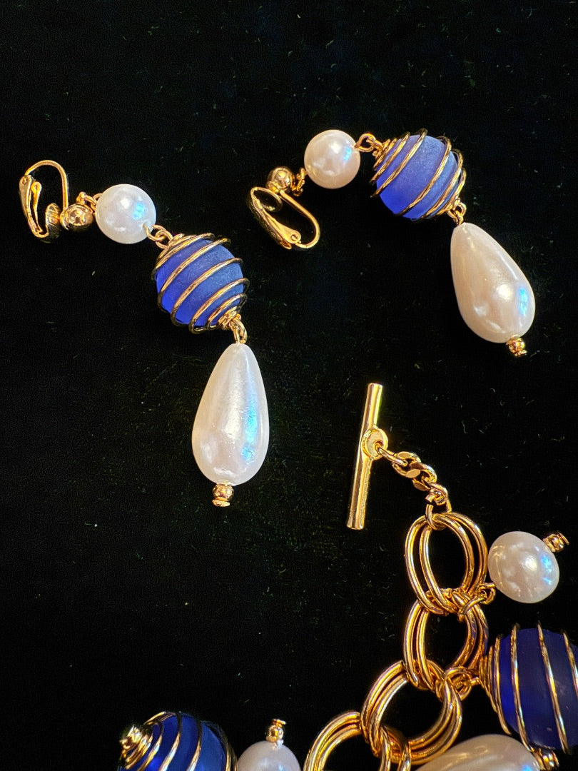 Vintage Bracelet Earring Set