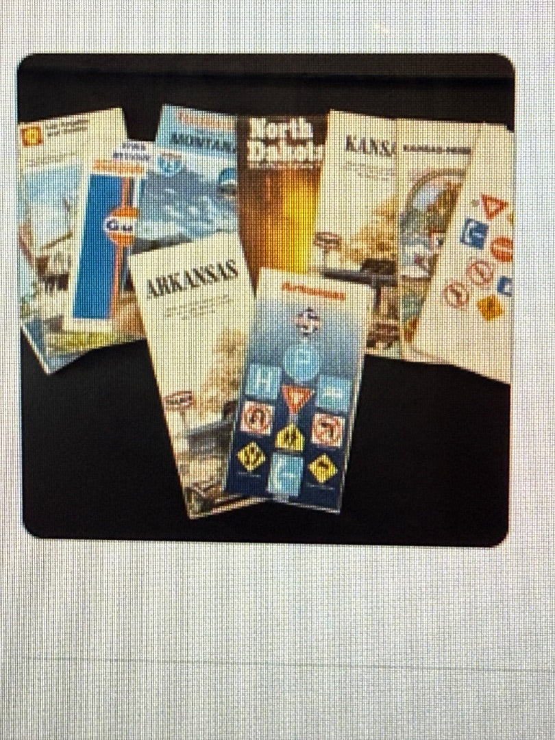 Lot of 10 Maps Brochures Various States & Locations
