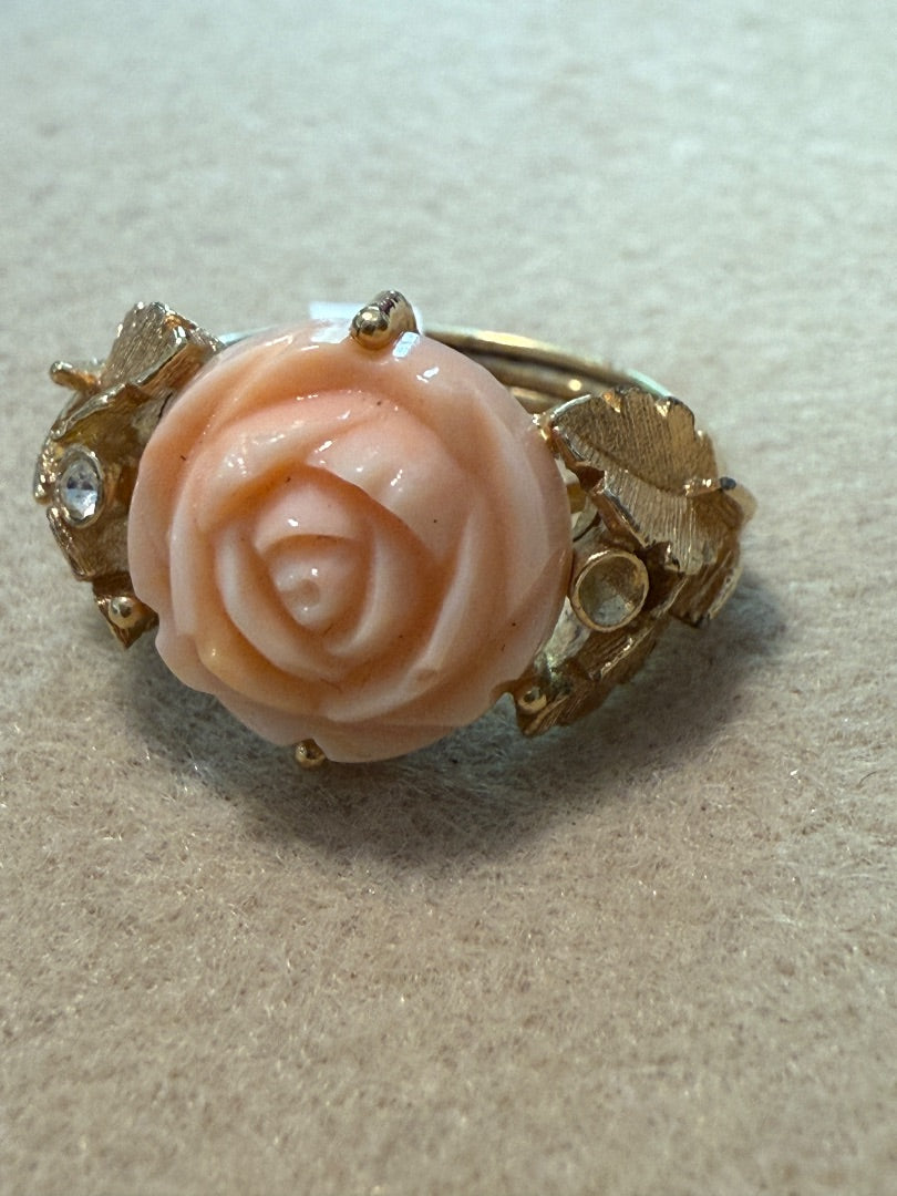 Pink AVON Ring Rose, 3.5