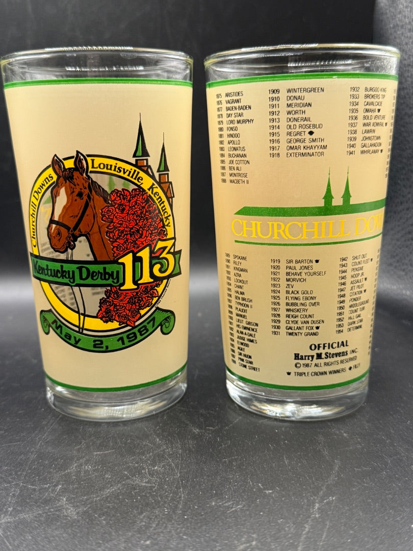 Kentucky Derby glasses