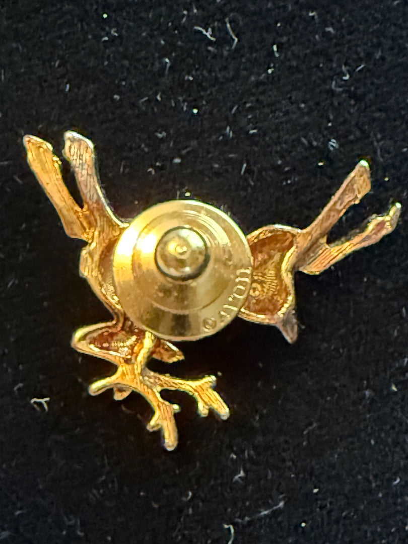 Avon Sm Reindeer Pin Brooch Christmas