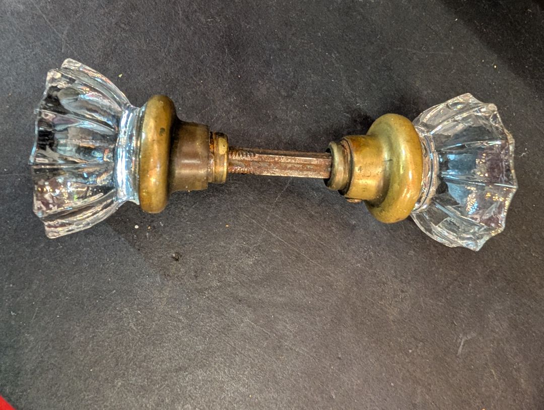 12 Side Glass Door Knob Set